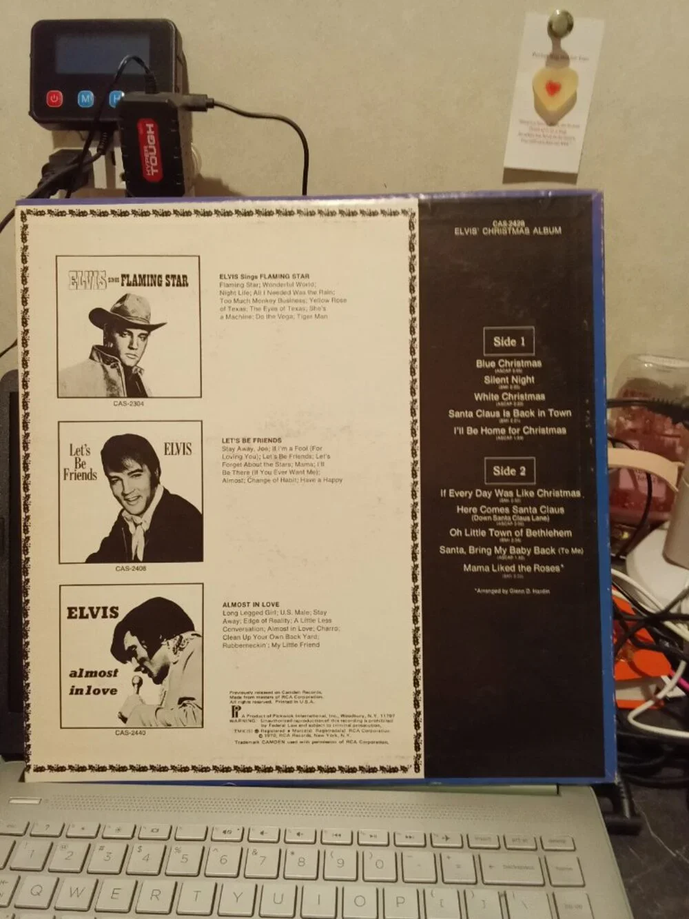 Elvis Christmas Album Vinyl Record by Pickwick - Classic Holiday Music
